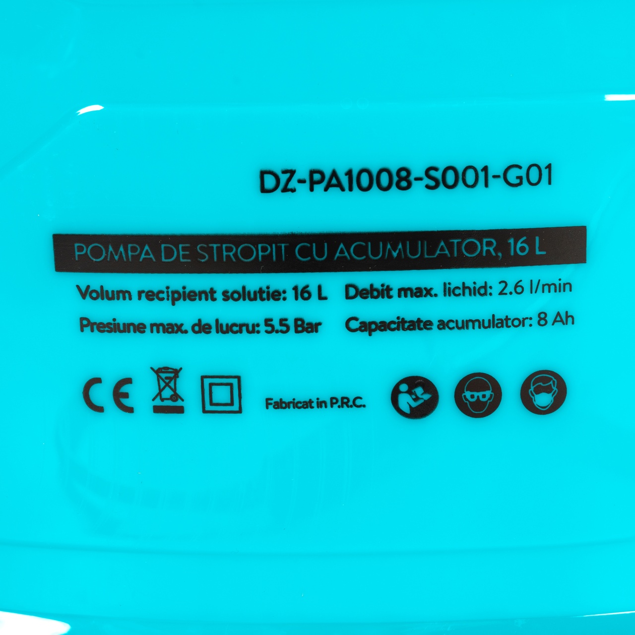 Pompa de stropit Detoolz cu acumulator, capacitate 16L, cu paleta de amestecare [6]