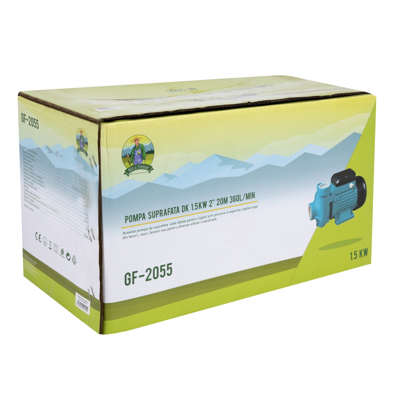Pompa suprafata DK 1.5KW 2" 20m 360l/min [5]
