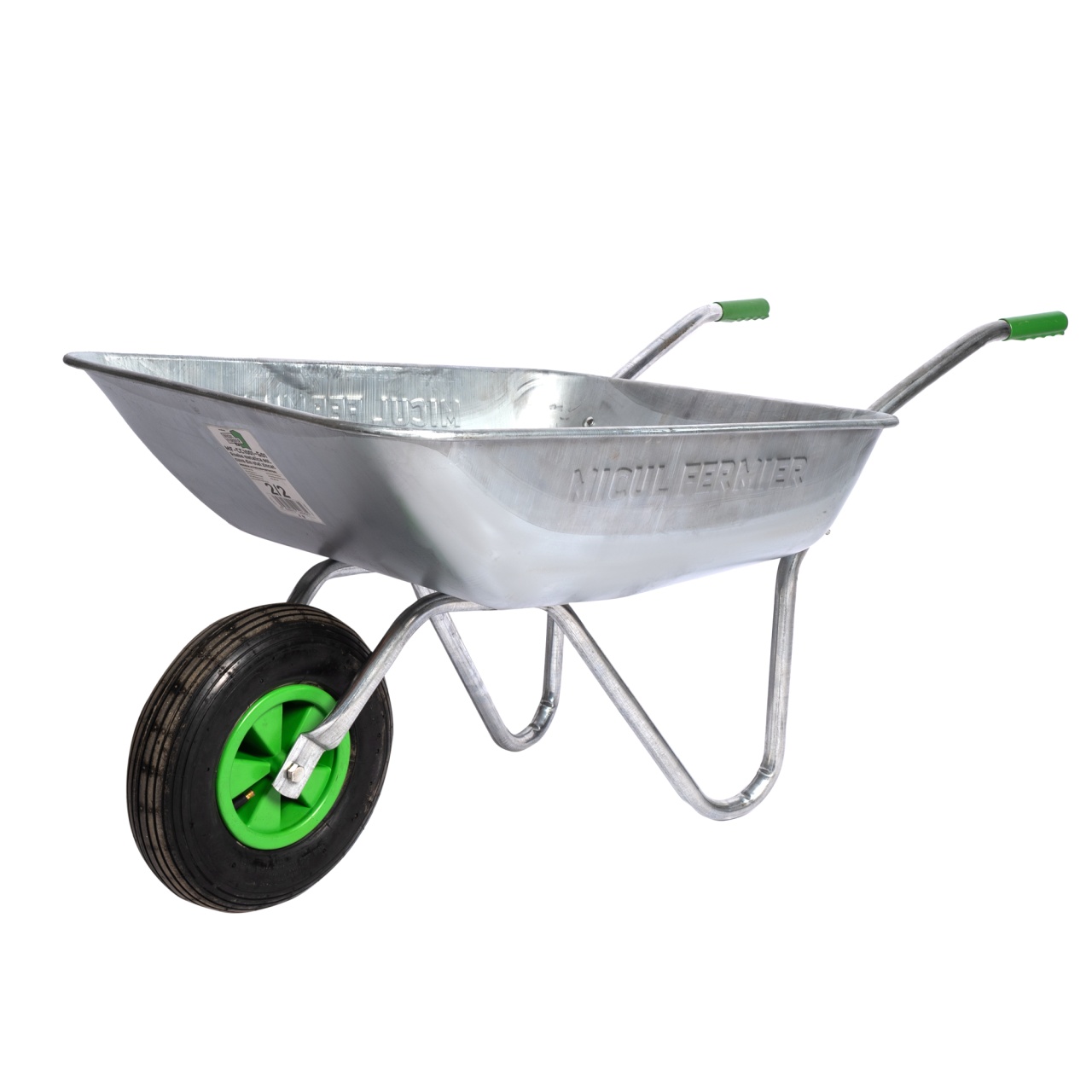 Roaba metalica Micul Fermier 80L cuva otel zincat G01 [4]