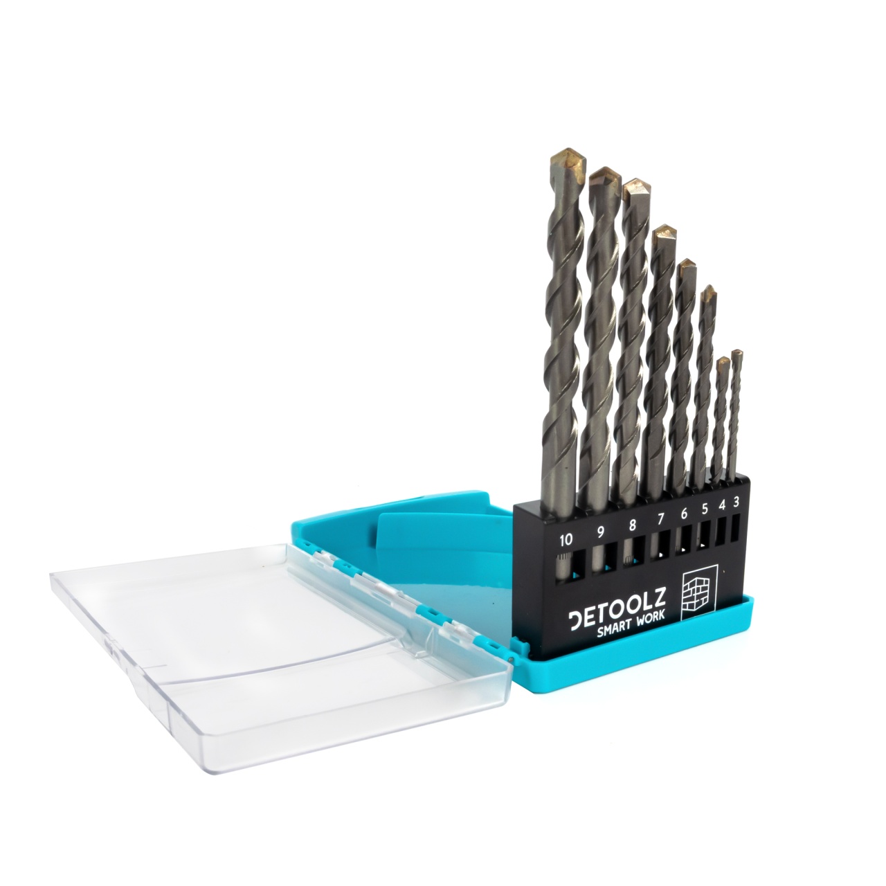 Set burghie Detoolz pentru beton 8 bucati G01 [1]