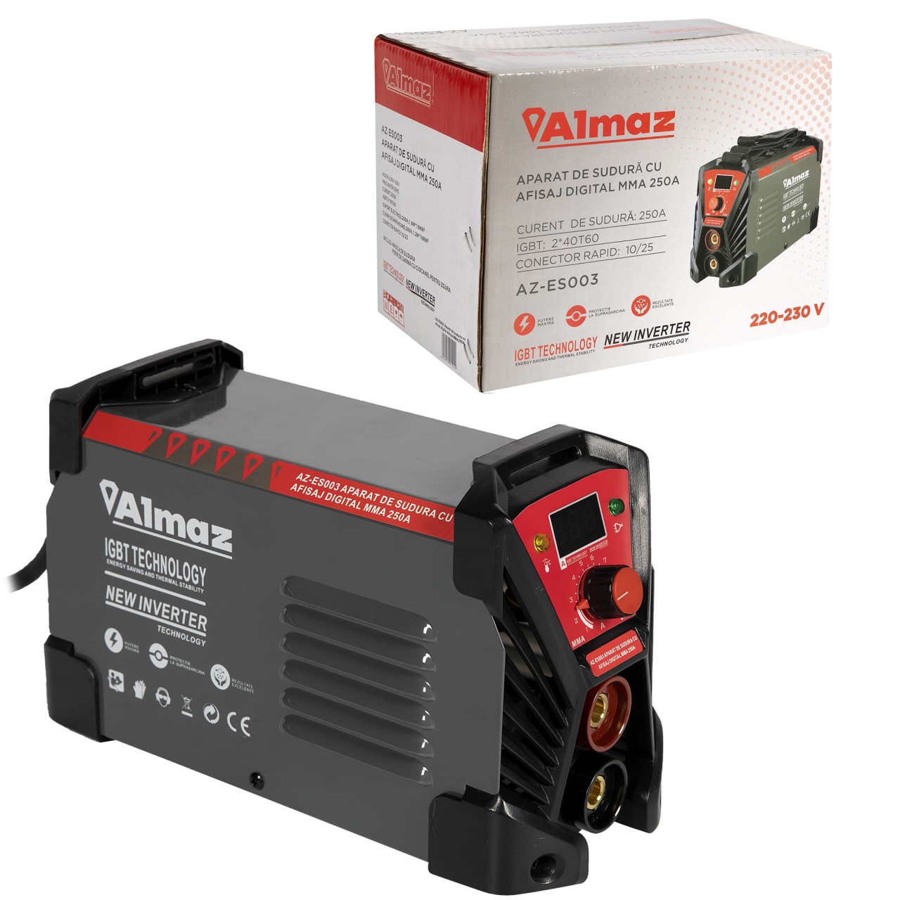 Aparat sudura Almaz, MMA, intensitate maxima 250A, afisaj digital, energy-saver [3]