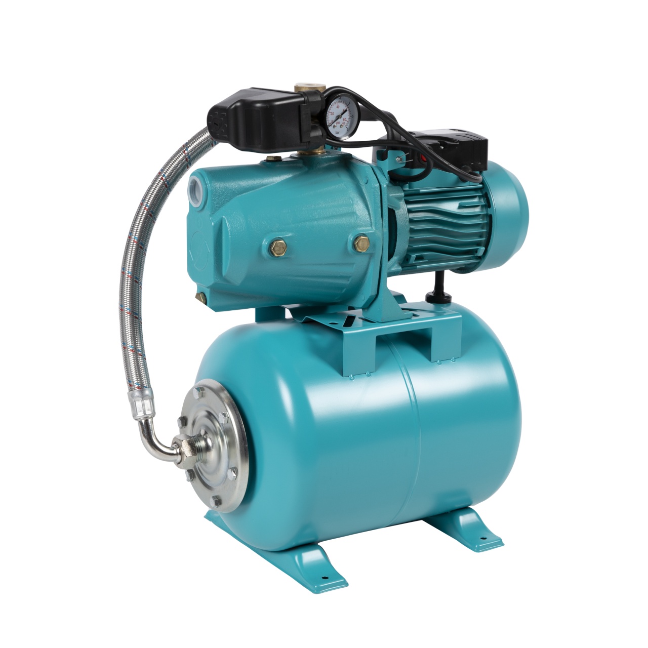 Hidrofor Detoolz 0.75 kW, debit 3300l/h, inaltime de pompare 45m, carcasa pompa fonta, volum butelie 24 litri [2]