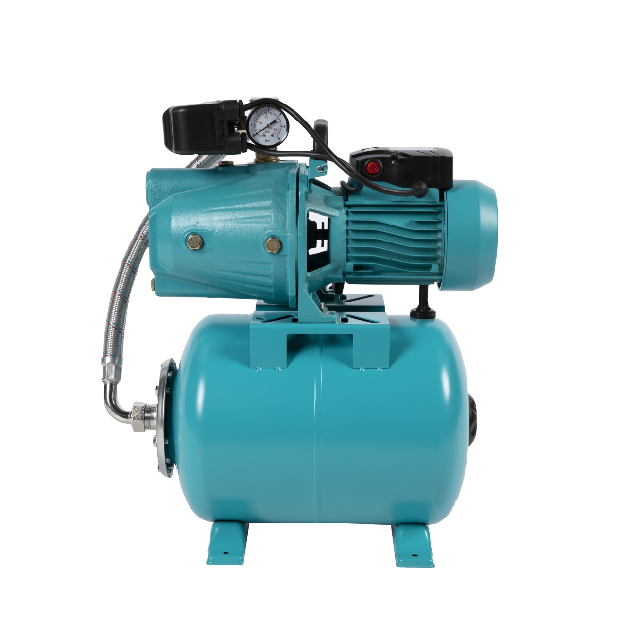 Hidrofor Detoolz 0.75 kW, debit 3300l/h, inaltime de pompare 45m, carcasa pompa fonta, volum butelie 24 litri [8]