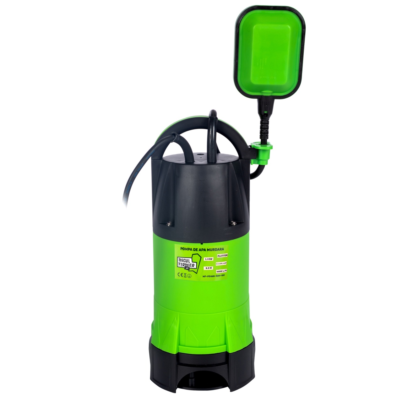 Pompa apa murdara cu plutitor, 1.1 kW, 18500l/h, 9.5m [3]