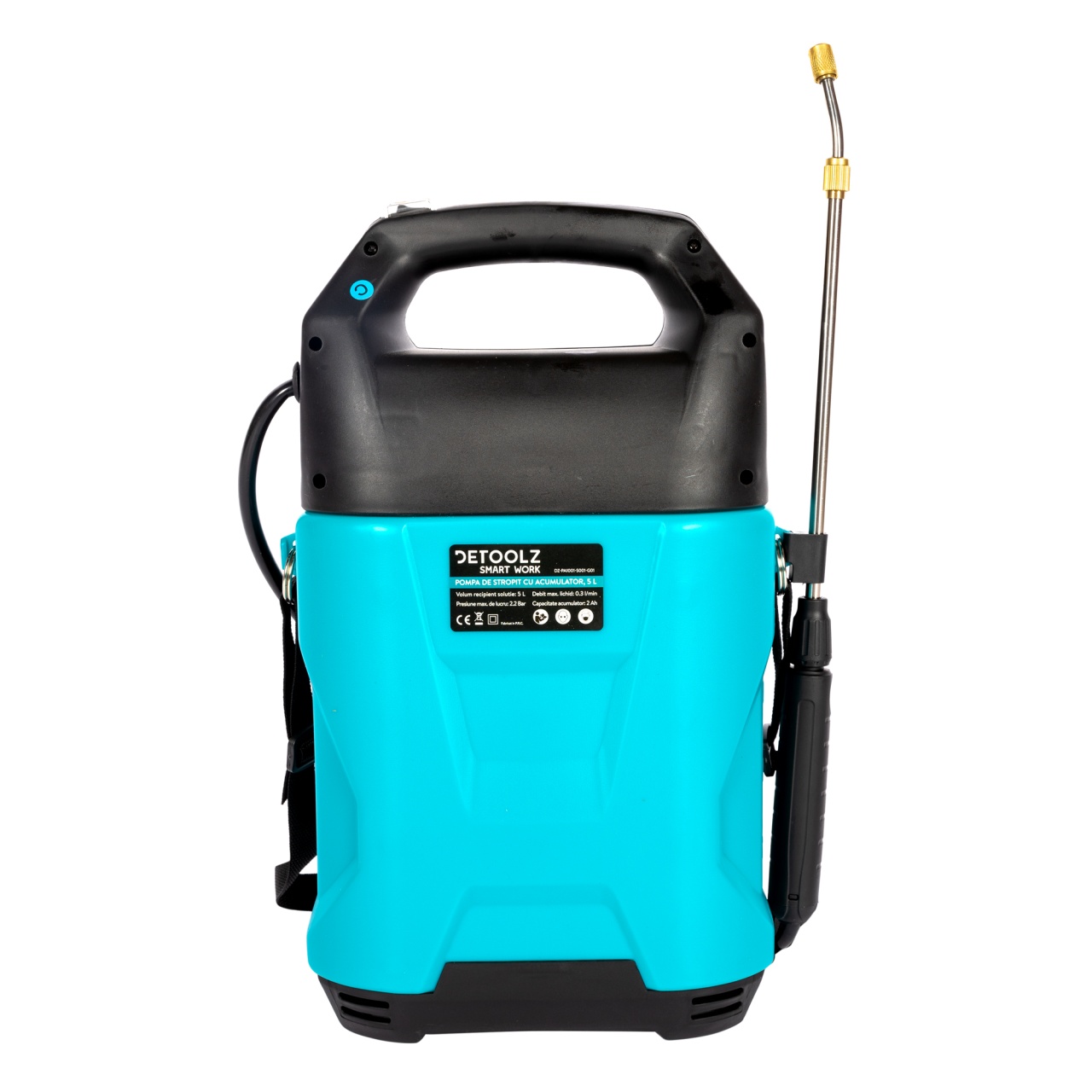 Pompa de stropit cu acumulator Li-Ion, Detoolz 5L [1]