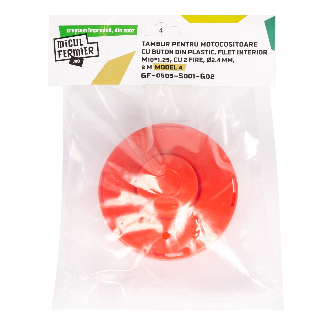 Tambur Micul Fermier, M10*1.25 2F 2.4mm*2m BP Model4 [4]