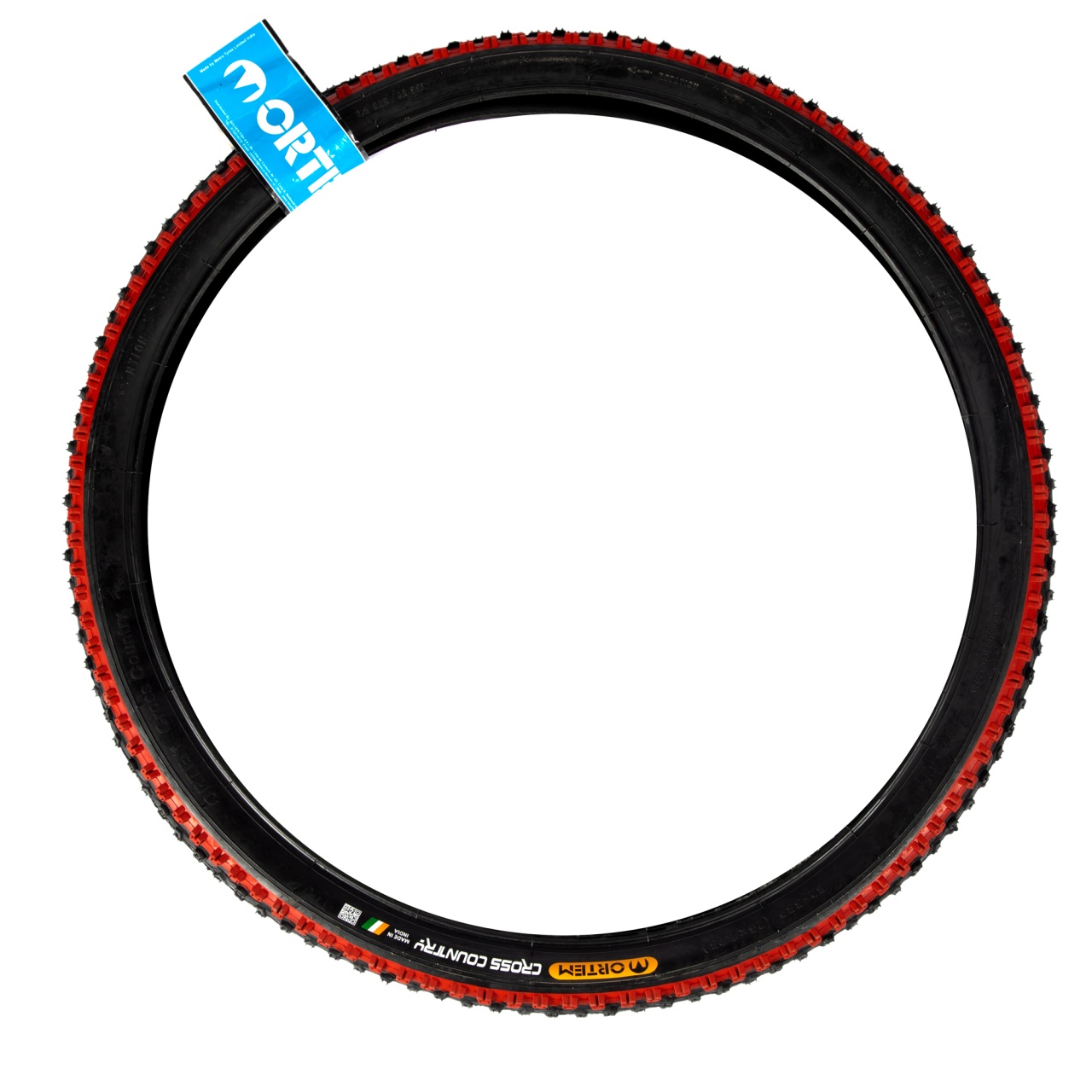 Anvelopa bicicleta 26x1.95", ETRTO 52-559, model CROSS COUNTRY, negru/rosu, profil All-terrain [1]