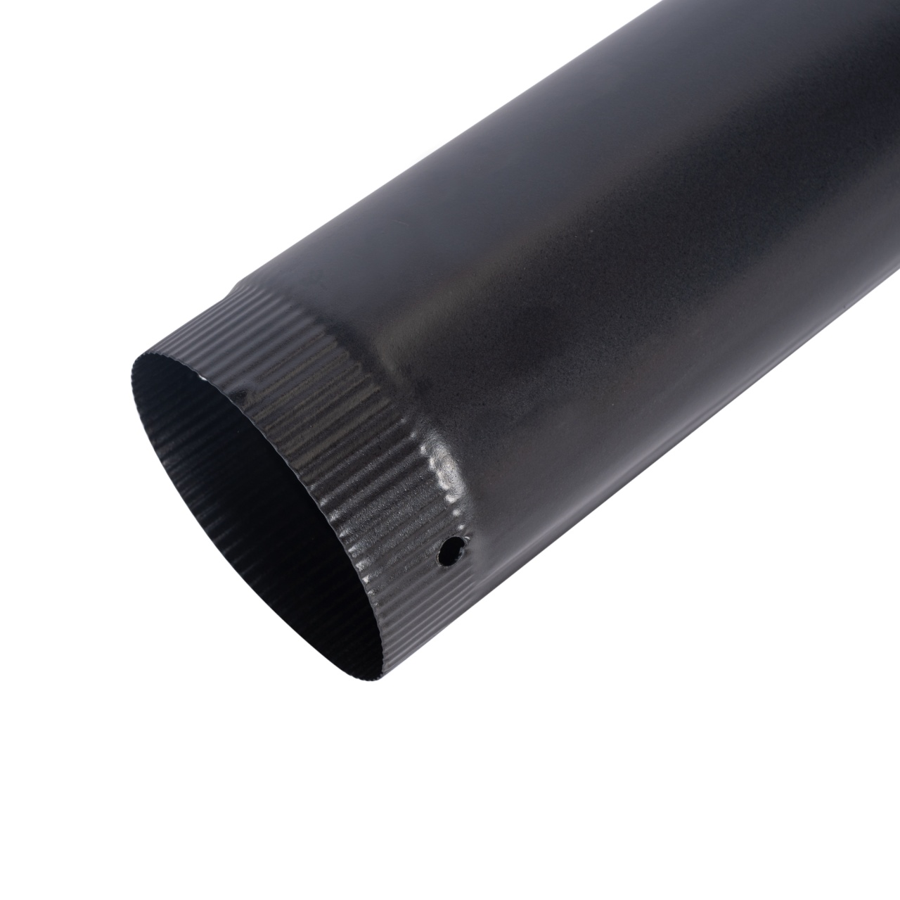 Burlan pentru soba pe lemne, 130 mm, Gri mat [4]