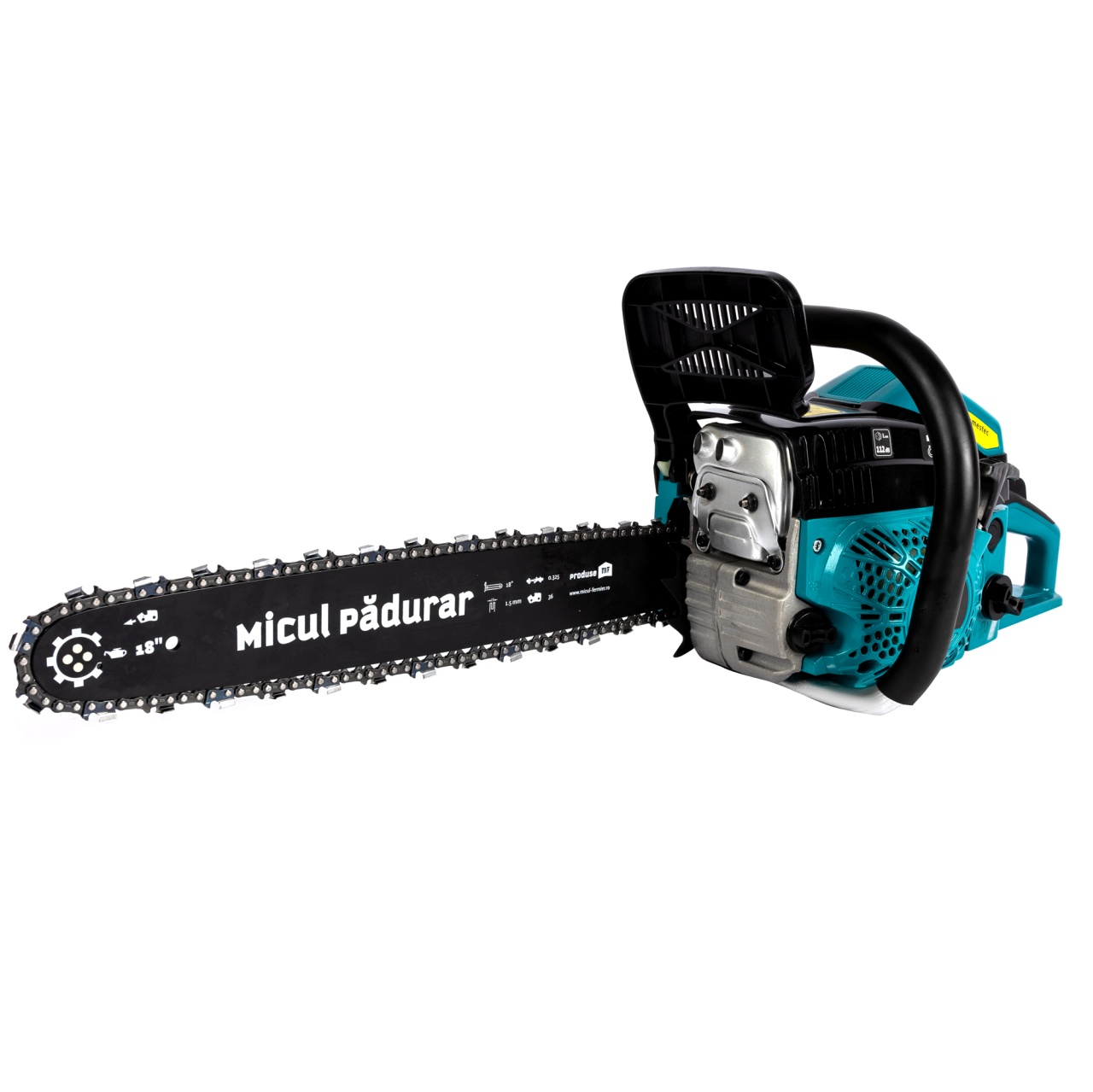 Drujba Micul Padurar 5800, capacitate cilindrica 58cc, 3.7 CP, 1 lant 18" + 1 lama, demaror magneziu, pornire rapida [6]