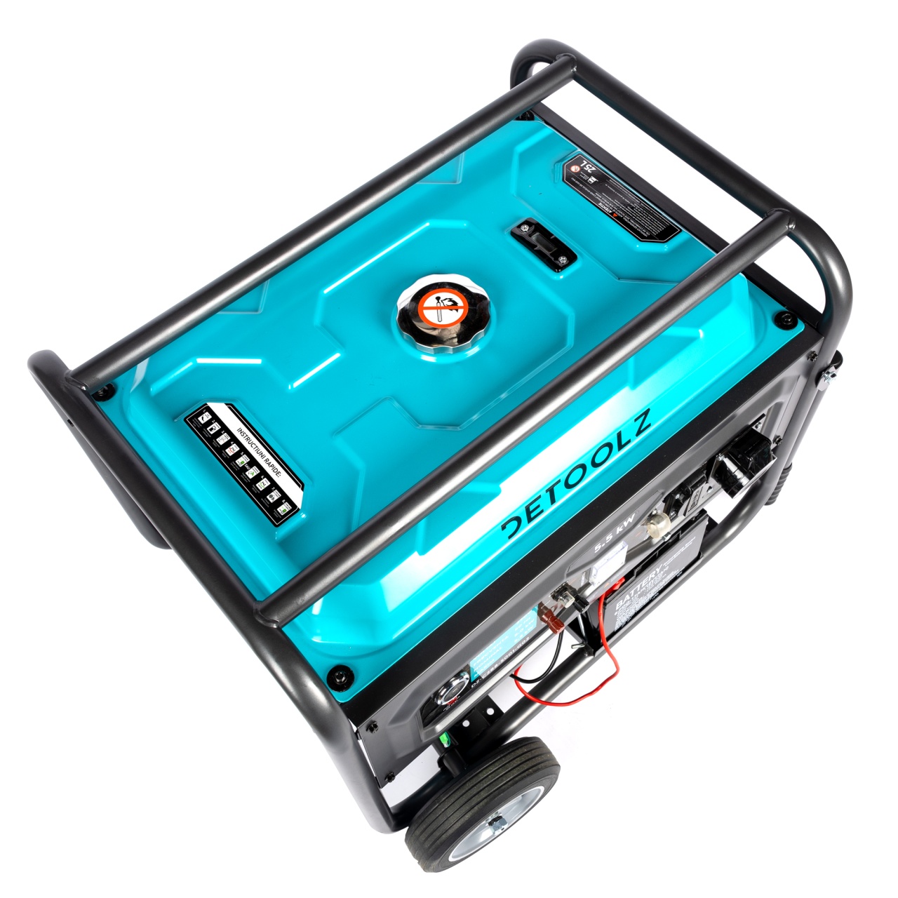 Generator Detoolz 5.5kW 2P230 B4T pornire electrica 25L cu roti G02 [23]