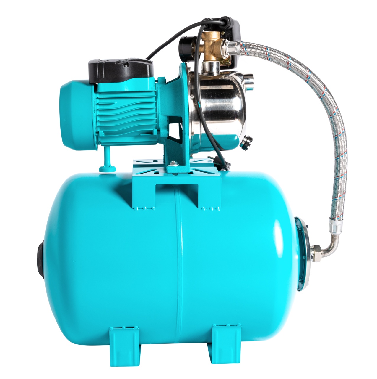 Hidrofor Detoolz 0.75 kW, debit 3300l/h, inaltime de pompare 45m, carcasa pompa inox, volum butelie 50 litri [10]