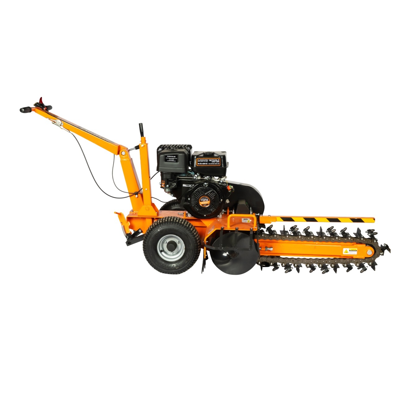 Masina de sapat santuri, Detoolz, 15 CP, 420 CC, benzina 4T, adancime maxima de 600 mm [14]