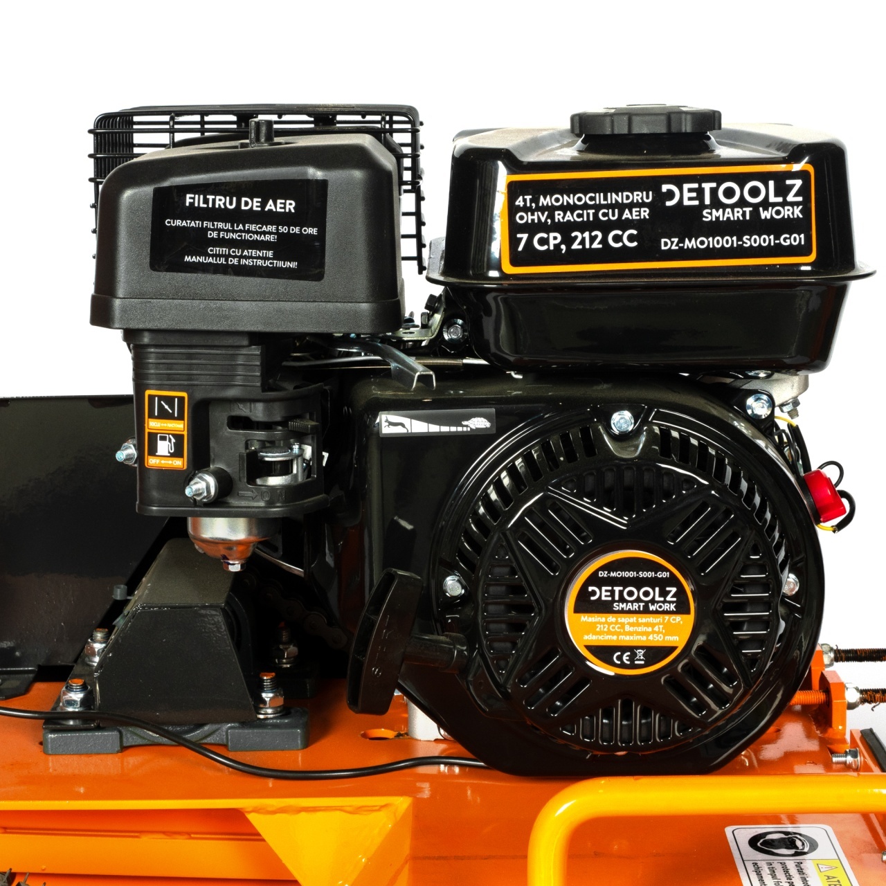 Masina de sapat santuri, Detoolz, 7 CP, 212 CC, benzina 4T, adancime maxima 450 mm [6]