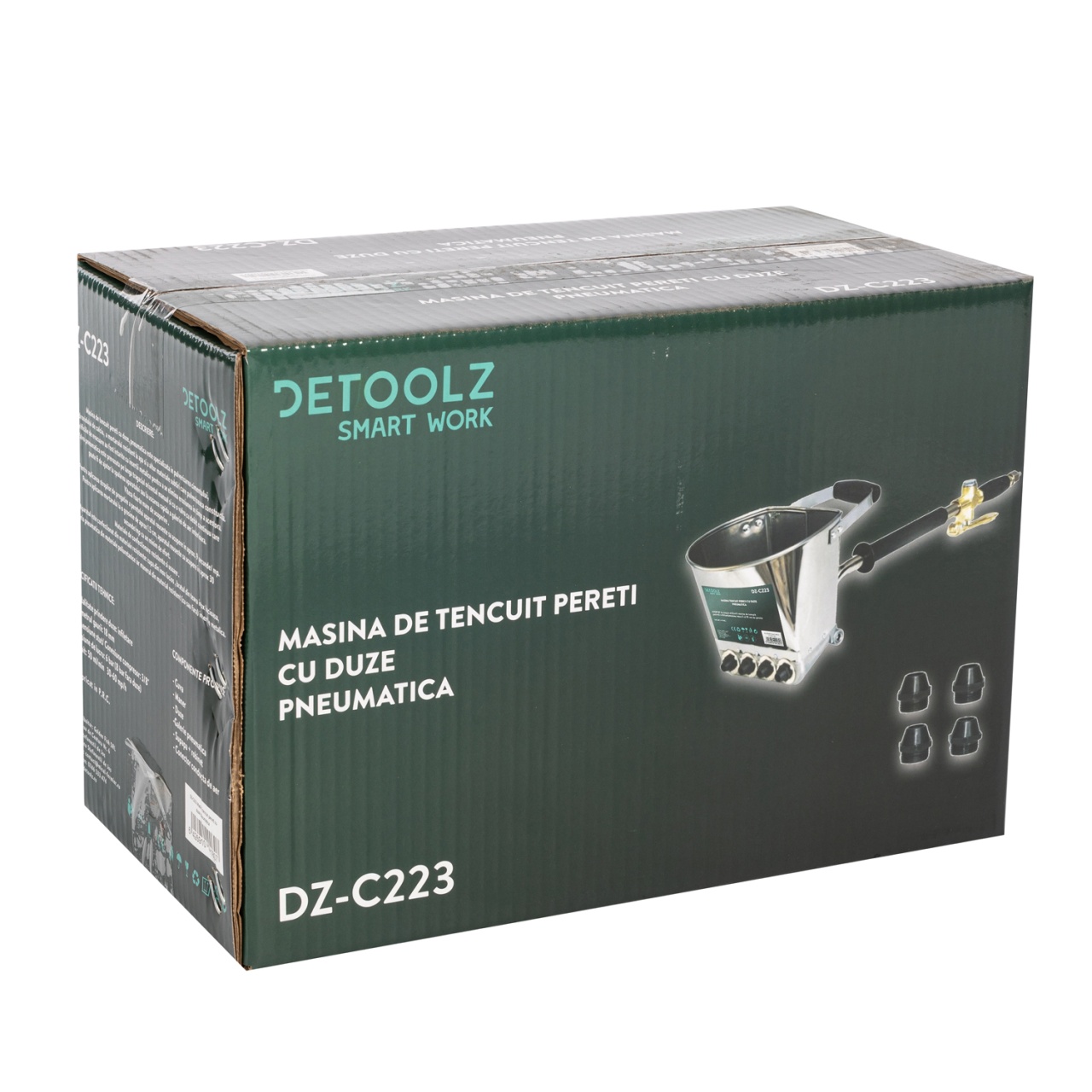 Masina de tencuit pereti Detoolz, pneumatica [6]