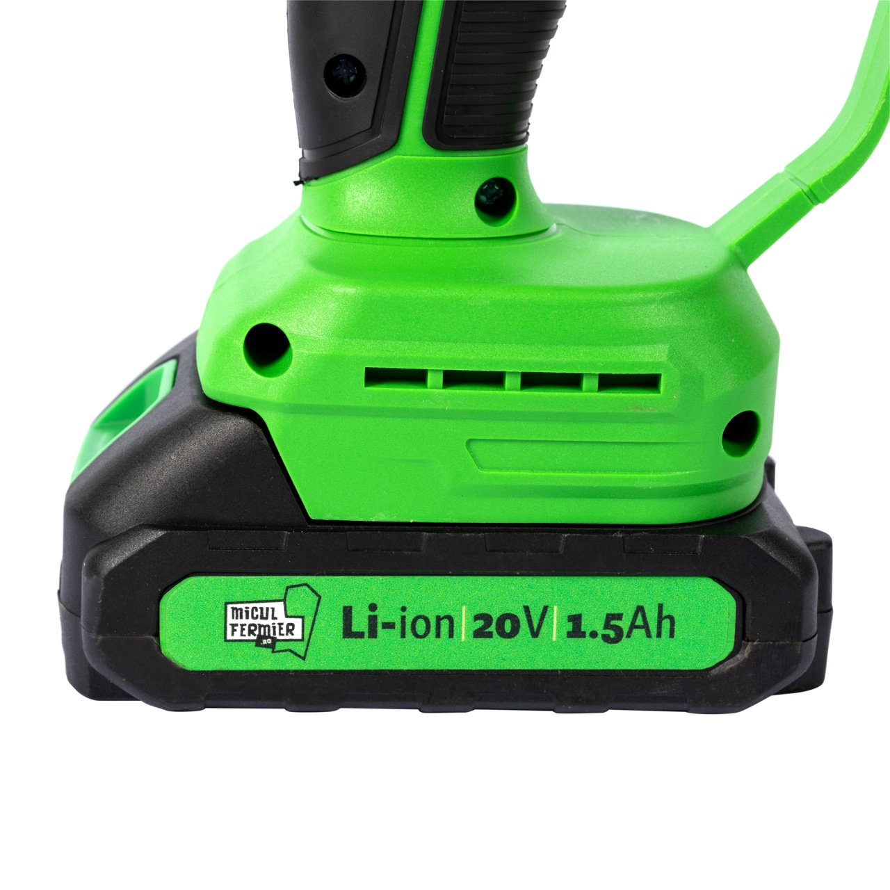 Mini drujba Micul Fermier, 20V, cu doua lame 6'' si 8'', doua lanturi [10]