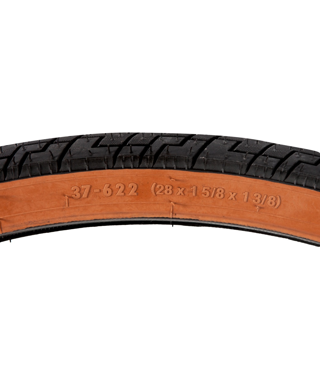 Anvelopa bicicleta 28x1-5/8x1-3/8", ETRTO 37-622, model FIZER, negru/maro, profil Street [2]