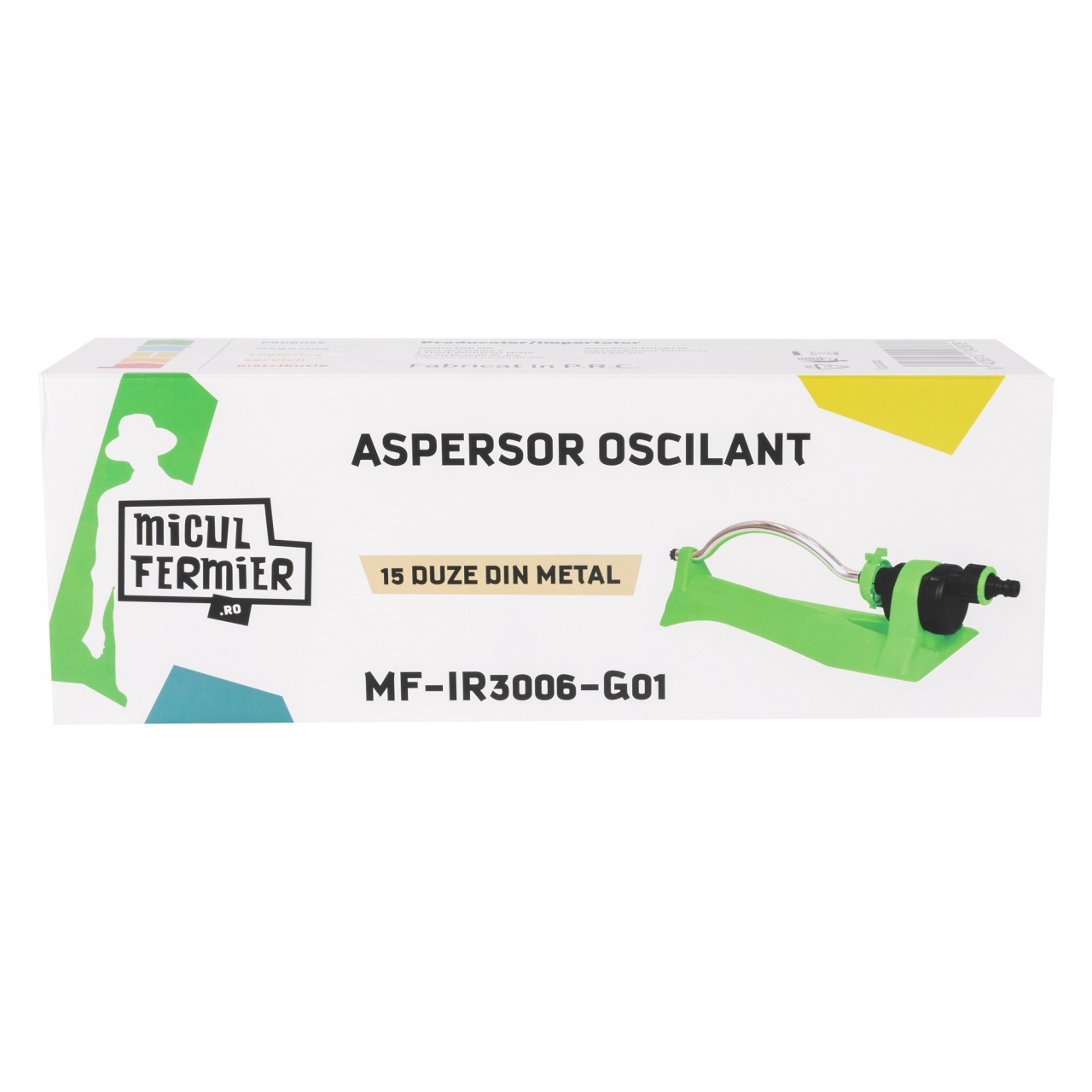 Aspersor oscilant Micul Fermier, 15 duze metal, G01 [2]