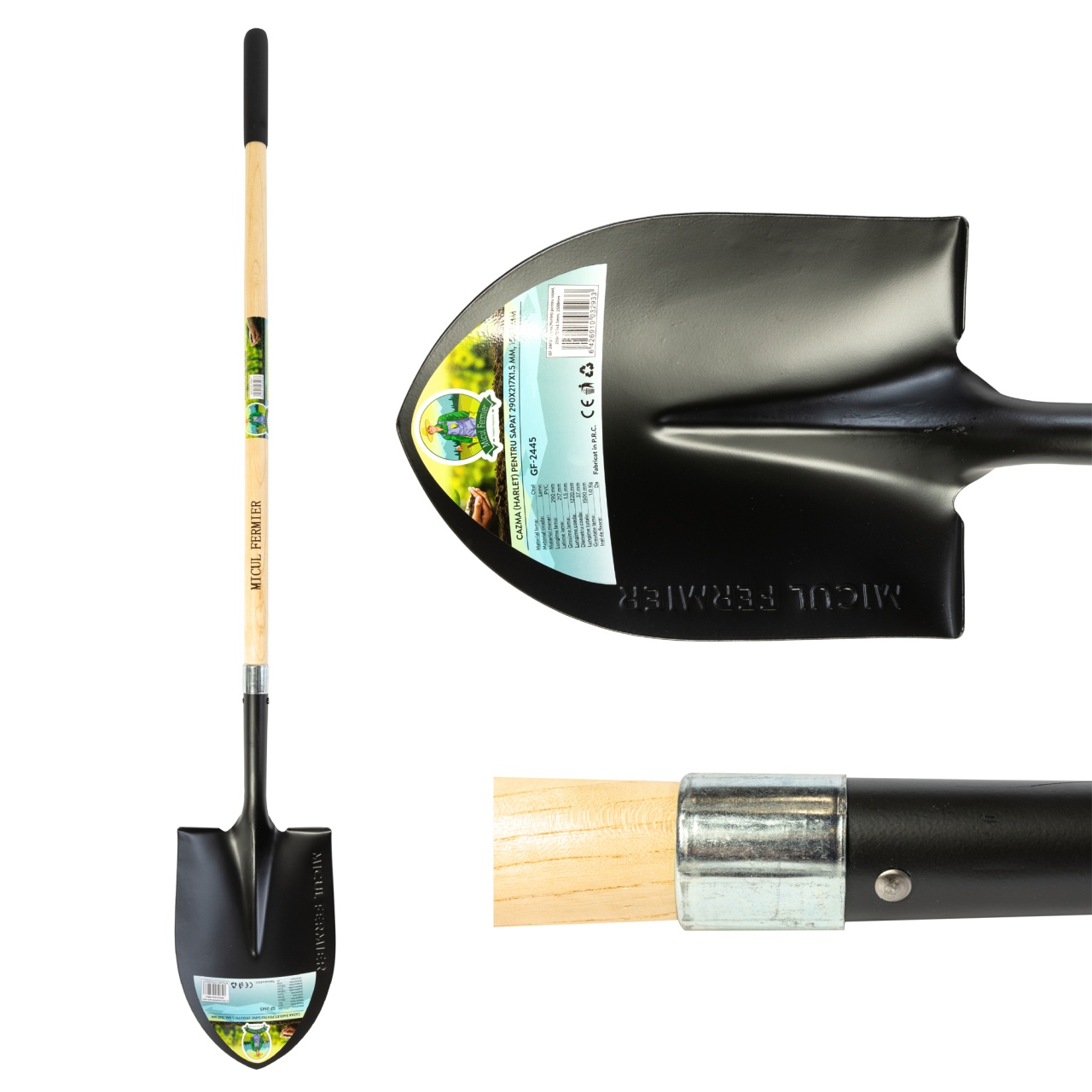 Cazma(Harlet) pentru sapat, 290x217x1.5mm, 1520mm [7]