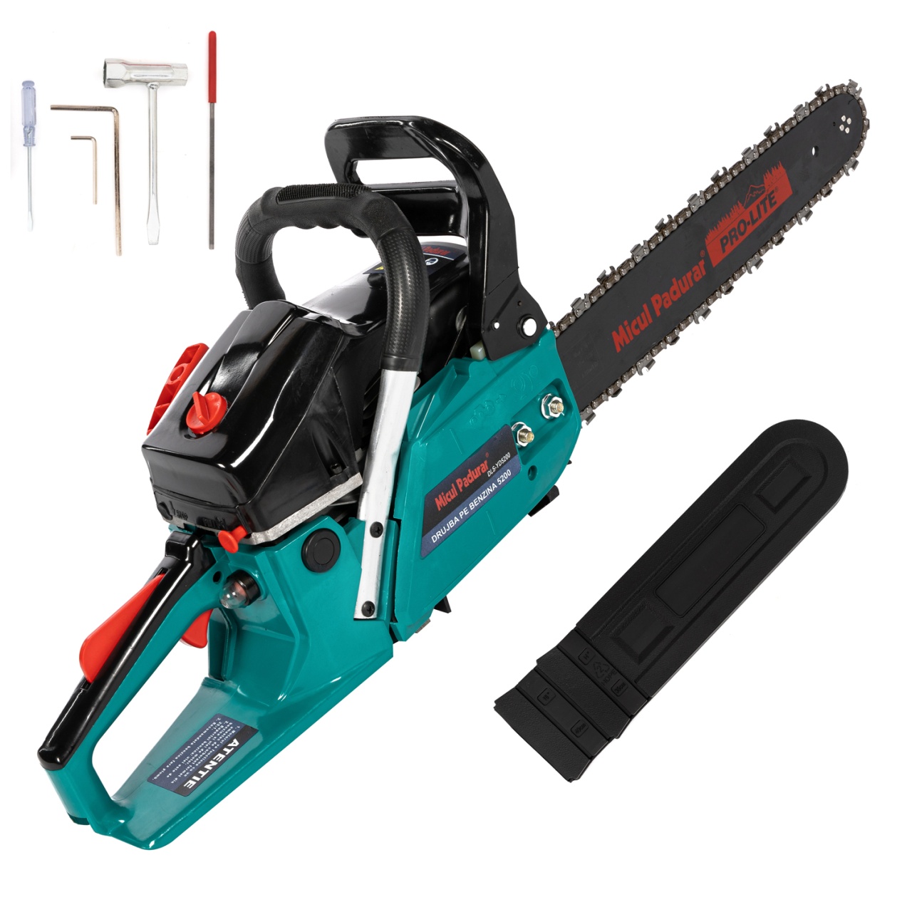 Drujba Micul Padurar 5200, capacitate cilindrica 52cc, 2.7 CP, 1 lant 16" + 1 lama, pornire rapida [4]