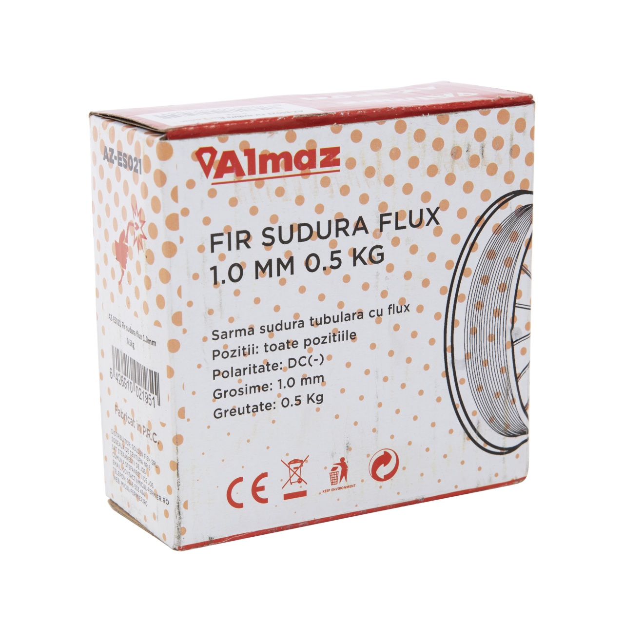 Sarma de sudura Almaz, cu flux, Ø1.0mm, greutate 0.5 Kg [2]