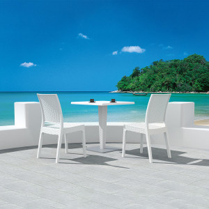 Masa Riva 70 x 70cm, alb - Img 11