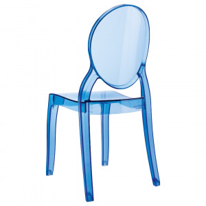 Scaun Baby Elizabeth, albastru transparent - Img 5
