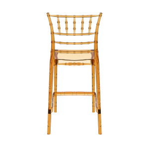 Scaun bar, Chiavari 65, amber transparent - Img 2