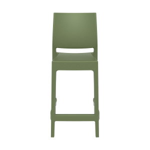 Scaun bar, Maya 65, verde olive - Img 4