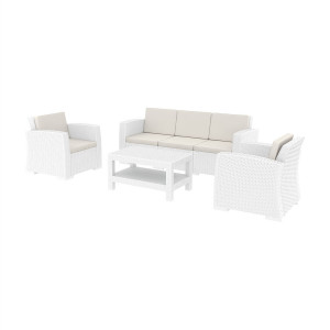 Set Monaco XL lounge, alb - Img 1