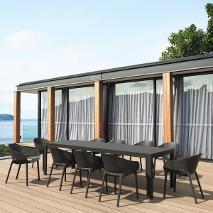 Masa extensibila Atlantic 100 x 210/280 cm, taupe - Img 12