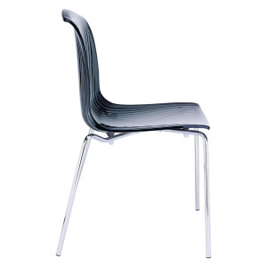 Scaun Allegra, negru-transparent - Img 2