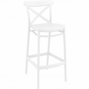 Scaun bar, Cross 65, alb - Img 2