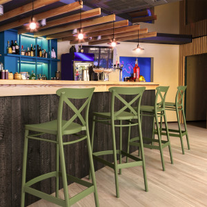 Scaun bar, Cross 75, taupe - Img 11