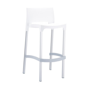 Scaun bar, Gio 75, alb - Img 2