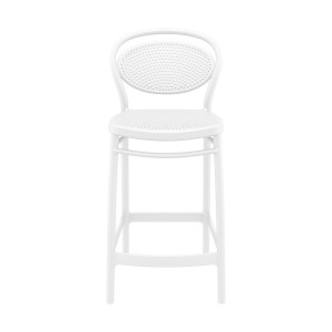 Scaun bar, Marcel 65, alb - Img 3