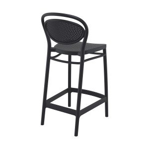 Scaun bar, Marcel 65, negru - Img 2