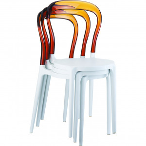 Scaun Mr. Bobo, negru-negru transparent - Img 6