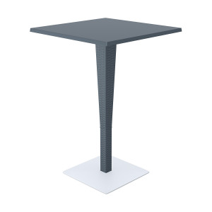 Masa bar Riva 70 x 70cm, gri inchis - Img 1