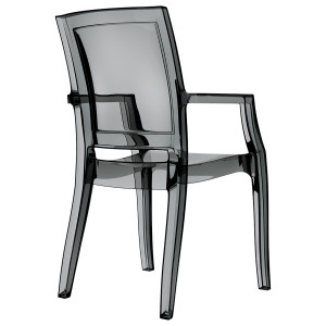 Scaun Arthur, negru-transparent - Img 3
