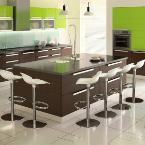 Scaun bar, Aria, alb lucios - Img 1
