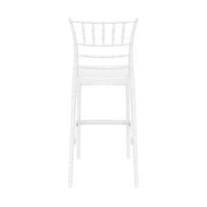 Scaun bar, Chiavari 75, alb lucios - Img 2