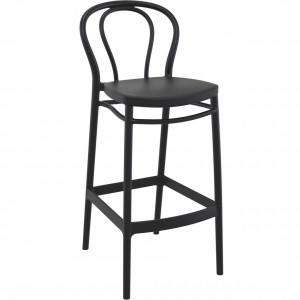 Scaun bar, Victor 75, negru - Img 1