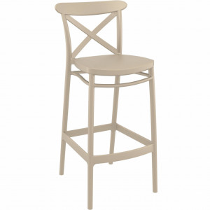 Scaun bar, Cross 65, taupe - Img 1