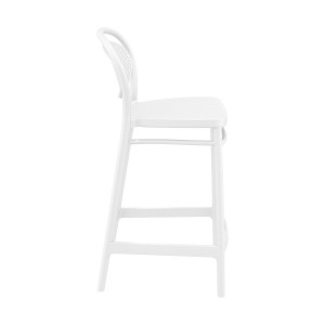 Scaun bar, Marcel 65, alb - Img 5