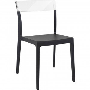 Scaun Flash, negru-transparent - Img 1