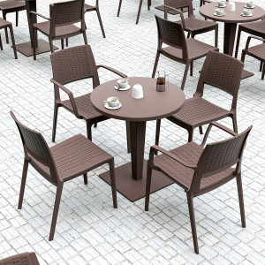 Masa Riva Ø70cm, alb - Img 5