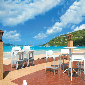 Scaun bar, Gio 75, alb - Img 1