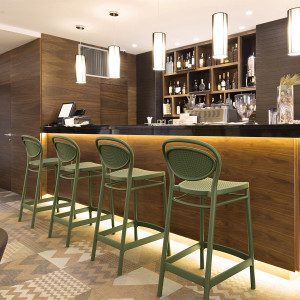 Scaun bar, Marcel 65, marsala - Img 12