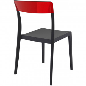 Scaun Flash, negru-rosu transparent - Img 3