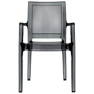 Scaun Arthur, negru-transparent - Img 5
